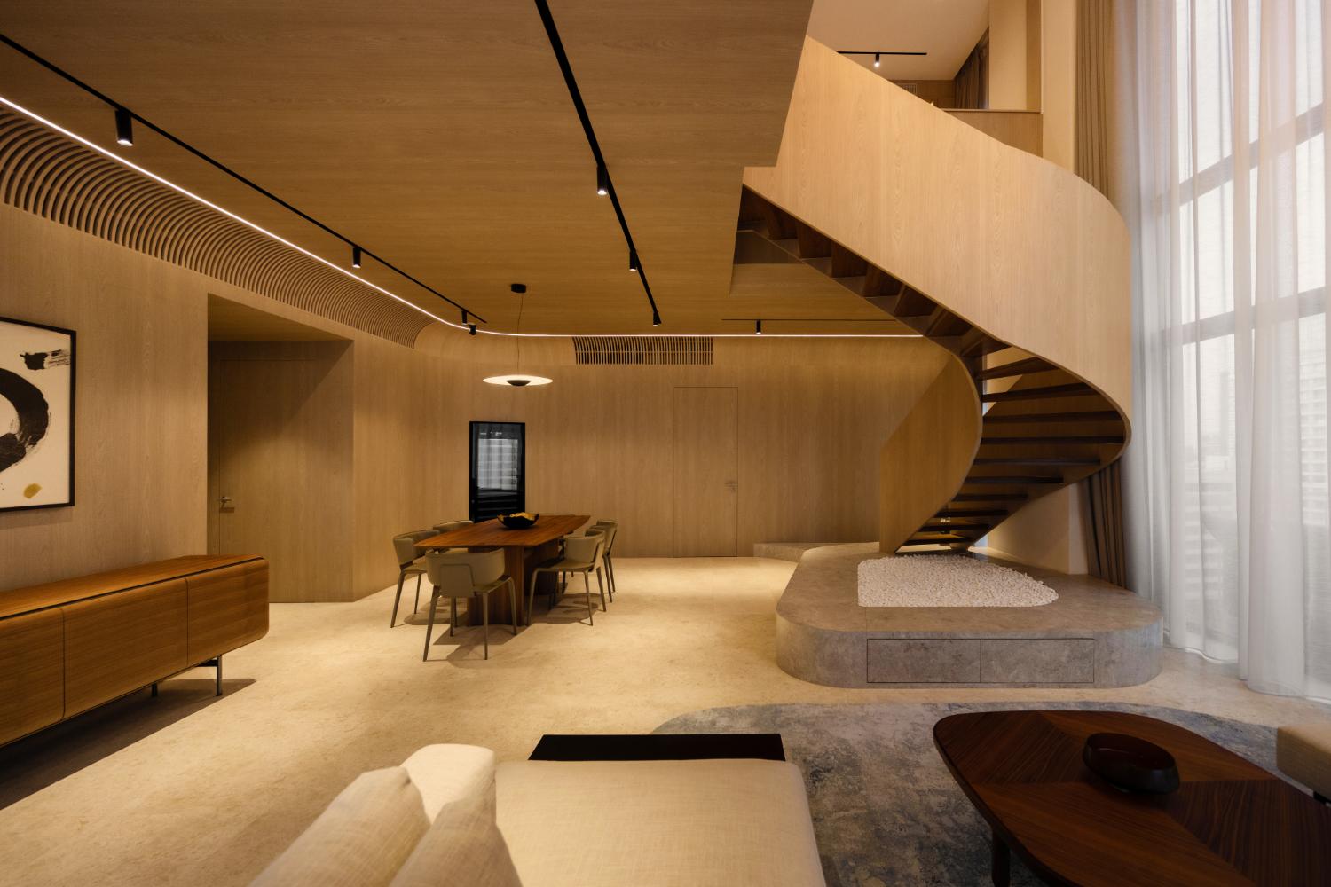 Artistic Spaces with the Timelessness of Oak by K2SD Group