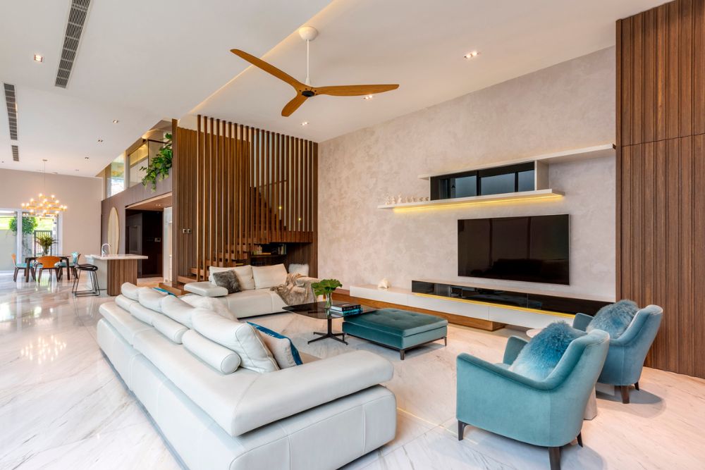 Stylish & Vibrant Multigenerational Home by Cube Associates